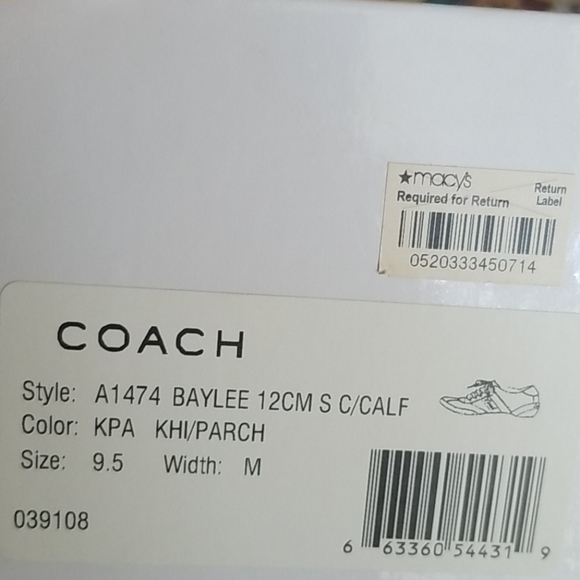 Coach Bailey Sneakers 9.5M - Picture 9 of 9